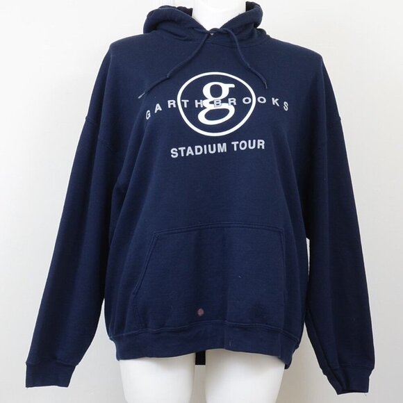 Garth Brooks Stadium Tour Gildan Heavy Blend Cotton Hoodie Sweatshirt Men's 2XL - Picture 2 of 12